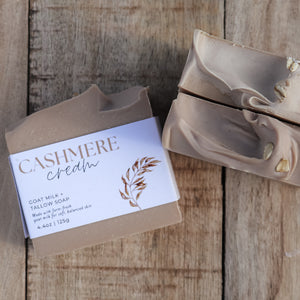 Cashmere Cream Goat Milk Soap | Handcrafted Farm Soap | Eight & Acre
