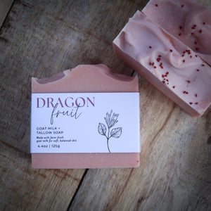 Bar of soap with a label on a wooden surface Bar of soap with a label on a wooden surface